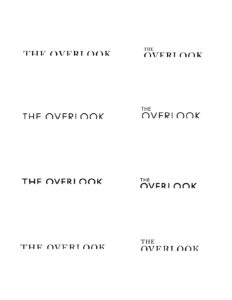 The Overlook Logo Ideas